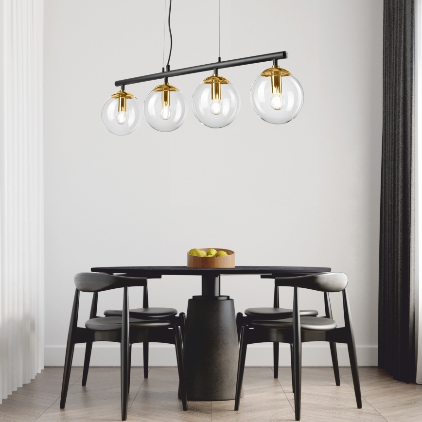 Luster na sajli ELOISE 4xE14/15W/230V