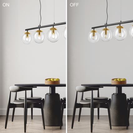 Luster na sajli ELOISE 4xE14/15W/230V