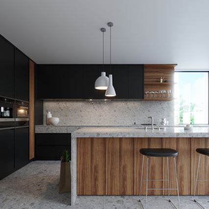 Luster na sajli EMPOLI 1xE27/15W/230V bela