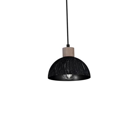 Luster na sajli ERIK 3xE27/60W/230V braon/crno
