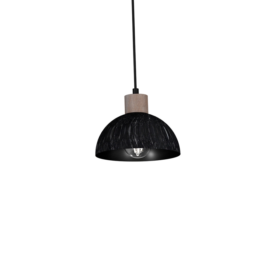 Luster na sajli ERIK 3xE27/60W/230V braon/crno