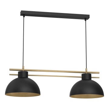 Luster na sajli ESTATE 2xE27/15W/230V crno