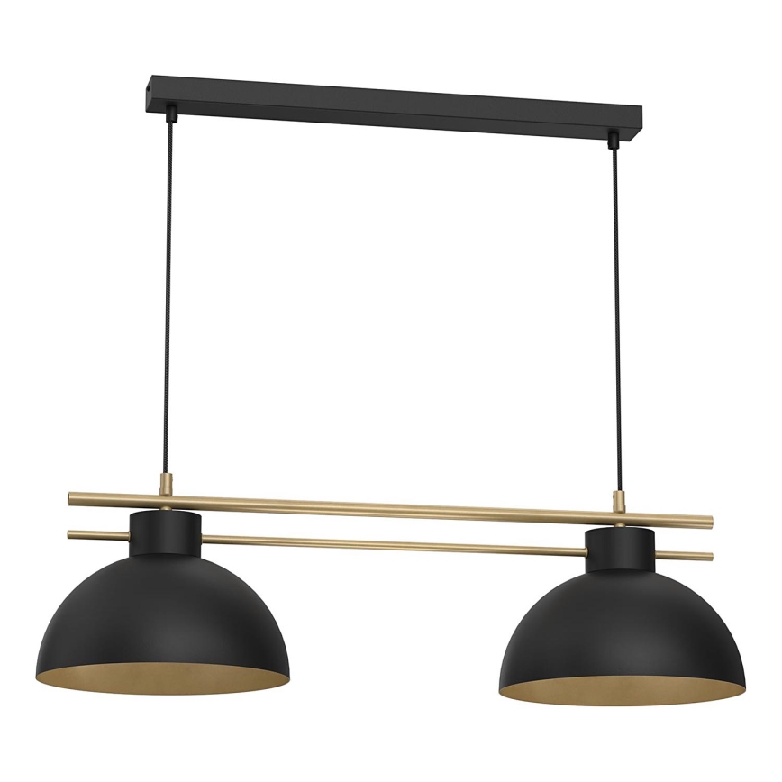 Luster na sajli ESTATE 2xE27/15W/230V crno