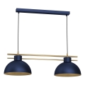 Luster na sajli ESTATE 2xE27/15W/230V plava