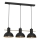 Luster na sajli ESTATE MINI 3xE27/15W/230V crno