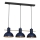 Luster na sajli ESTATE MINI 3xE27/15W/230V plava
