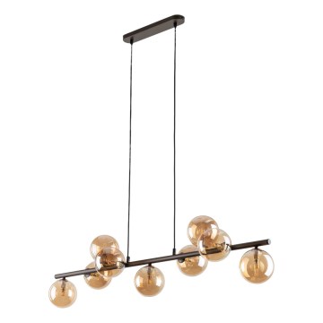 Luster na sajli ESTERA 9xG9/6W/230V braon/dimno bež