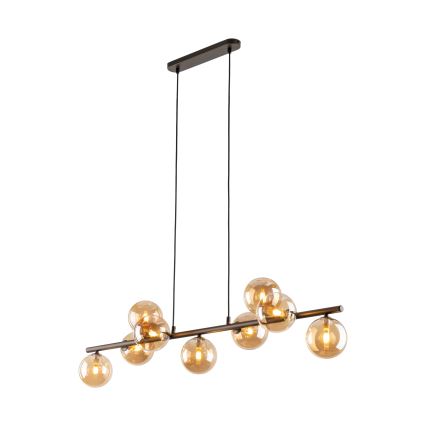 Luster na sajli ESTERA 9xG9/6W/230V braon/dimno bež