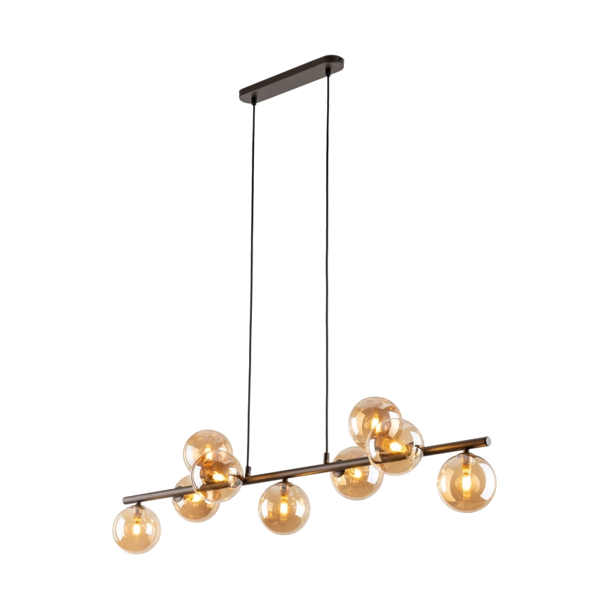 Luster na sajli ESTERA 9xG9/6W/230V braon/dimno bež