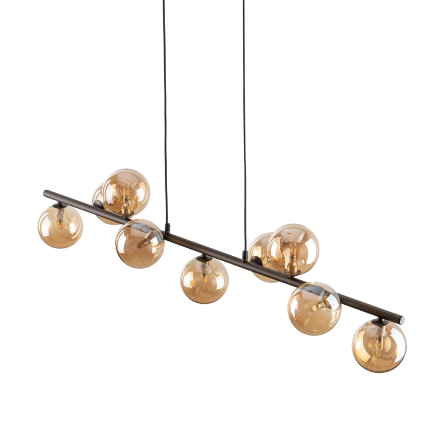 Luster na sajli ESTERA 9xG9/6W/230V braon/dimno bež