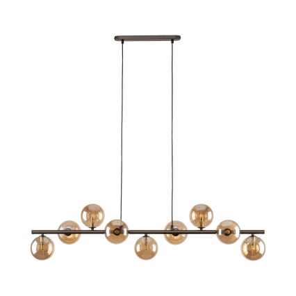 Luster na sajli ESTERA 9xG9/6W/230V braon/dimno bež