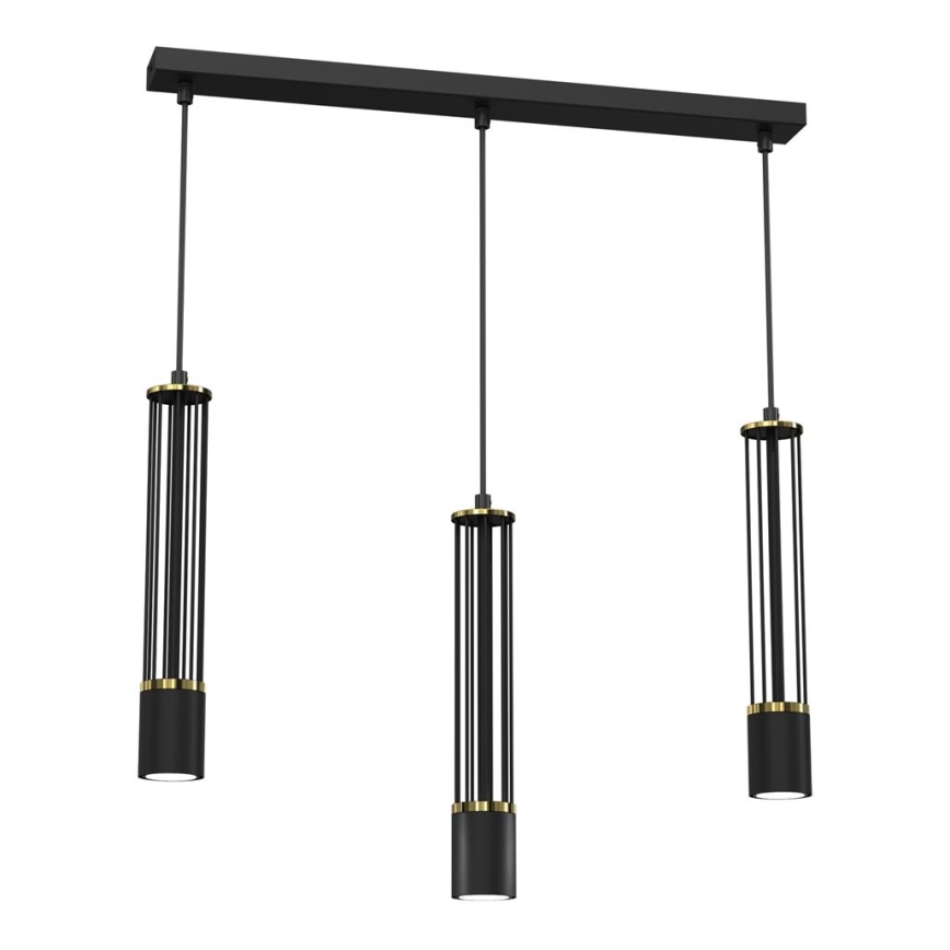 Luster na sajli ESTILO 3xGU10/40W/230V crno