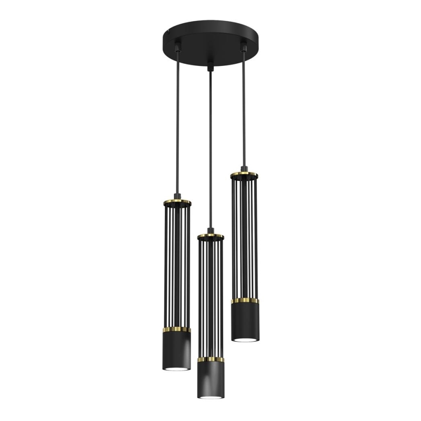 Luster na sajli ESTILO 3xGU10/40W/230V crno