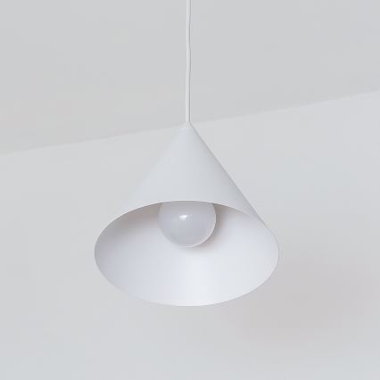 Luster na sajli ETNA II 1xE27/15W/230V, prečnik 18,5 cm, bela