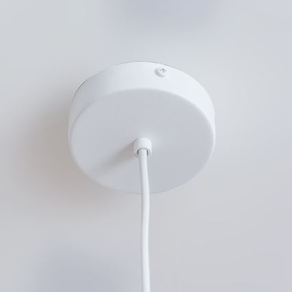 Luster na sajli ETNA II 1xE27/15W/230V, prečnik 18,5 cm, bela