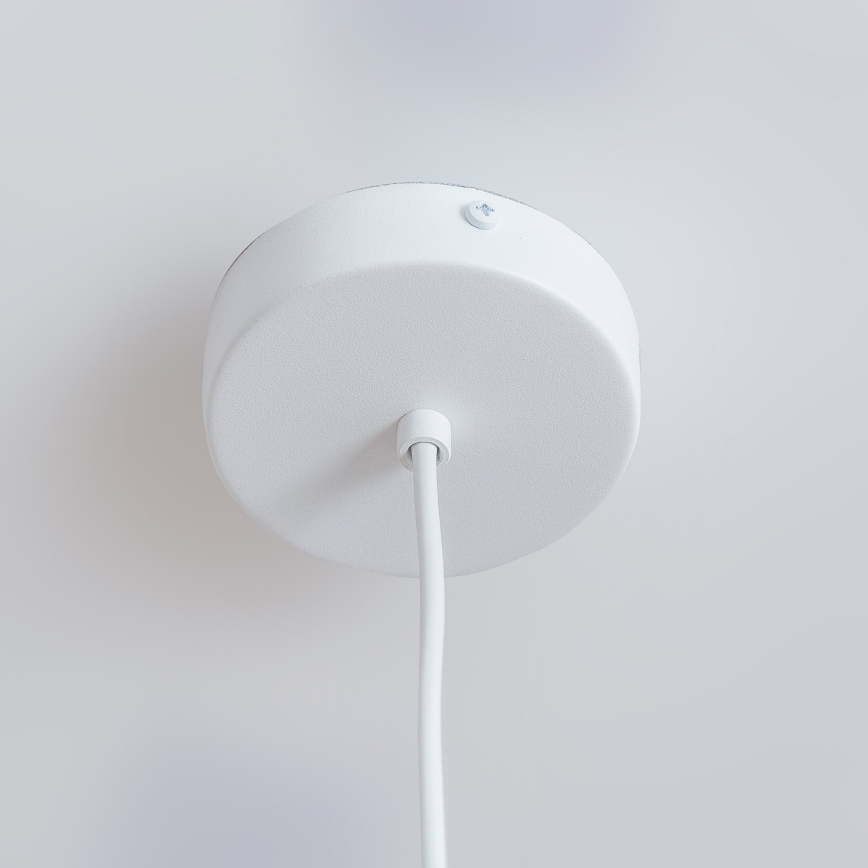 Luster na sajli ETNA II 1xE27/15W/230V, prečnik 18,5 cm, bela