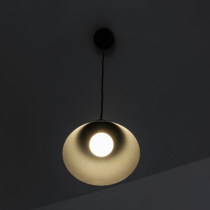 Luster na sajli ETNA II 1xE27/15W/230V prečnik 18,5 cm crn