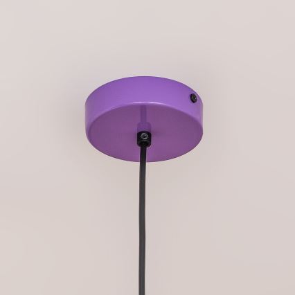 Luster na sajli ETNA II 1xE27/15W/230V, prečnik 25 cm, ljubičasta