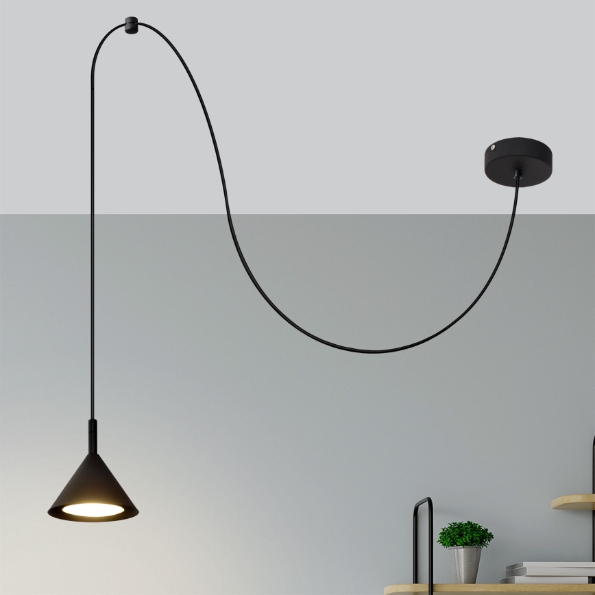 Luster na sajli ETNA LONG 1xGX53/15W/230V crno