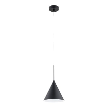 Luster na sajli FABO 1xE27/15W/230V crno