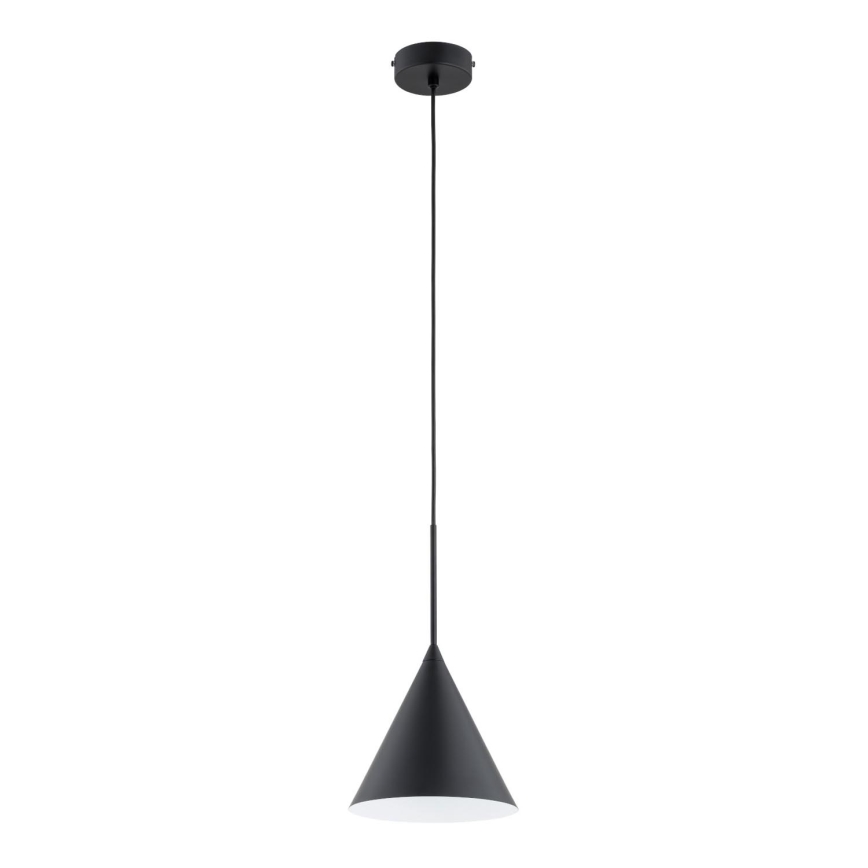 Luster na sajli FABO 1xE27/15W/230V crno