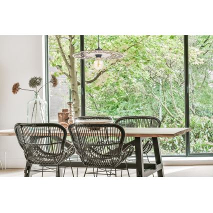 Luster na sajli FALCO 1xE27/60W/230V pr. 40 cm bež