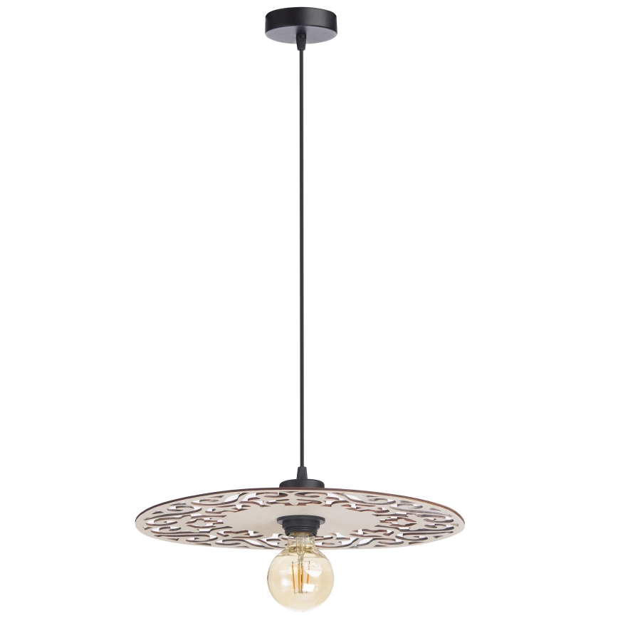 Luster na sajli FALCO 1xE27/60W/230V pr. 40 cm bež