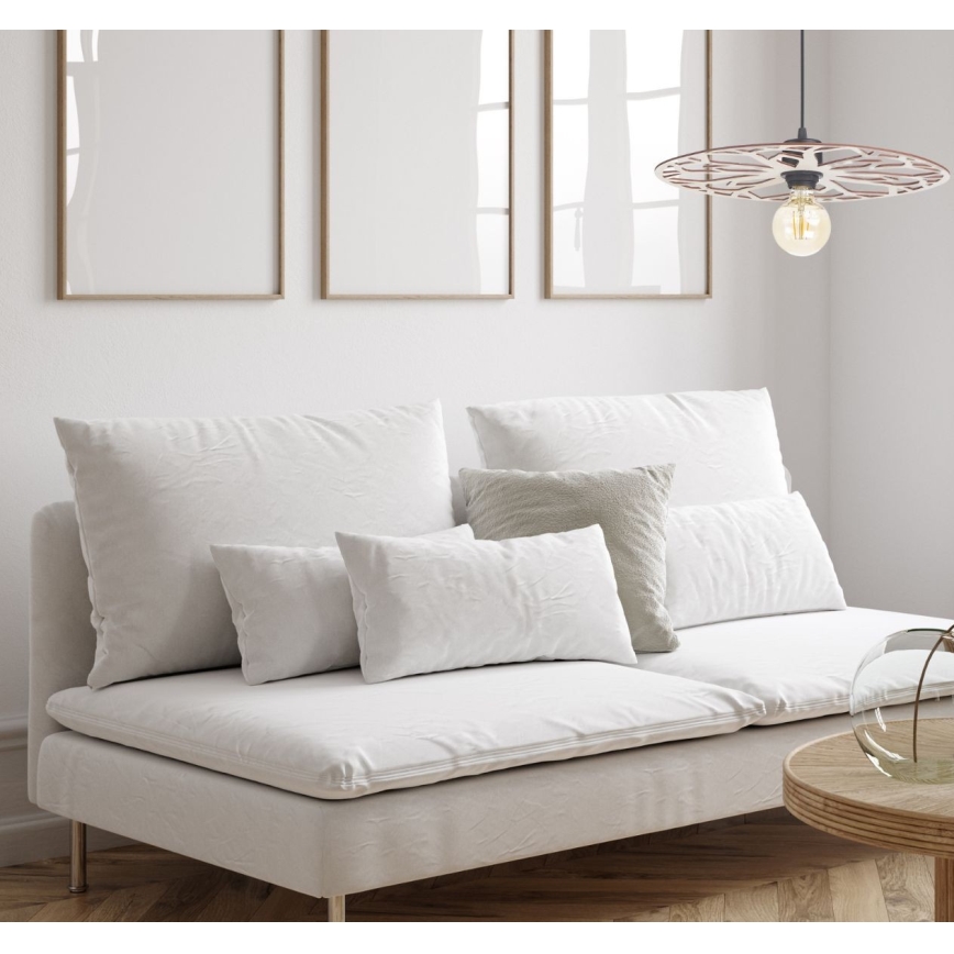 Luster na sajli FALCO 1xE27/60W/230V pr. 40 cm bež