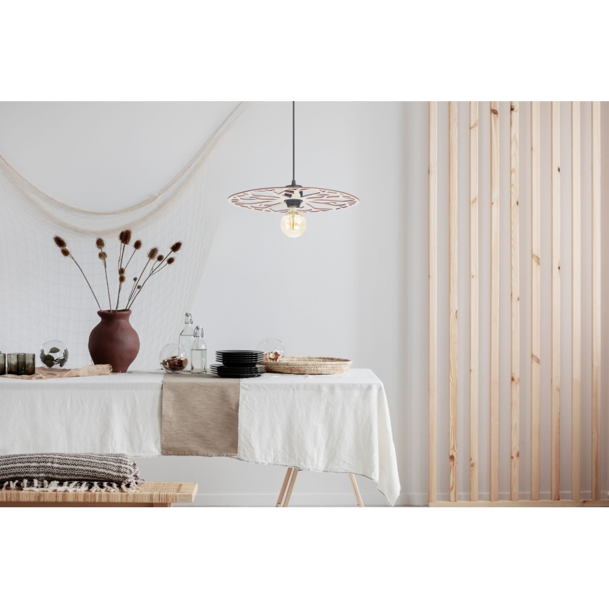 Luster na sajli FALCO 1xE27/60W/230V pr. 40 cm bež