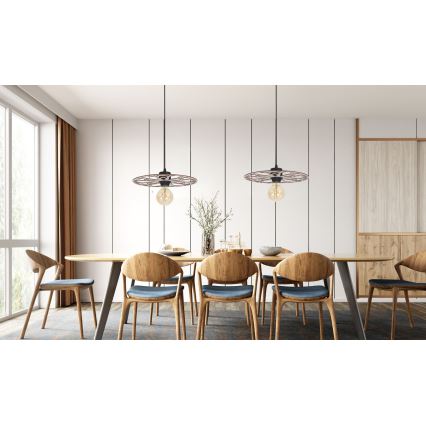 Luster na sajli FALCO 1xE27/60W/230V pr. 40 cm bež