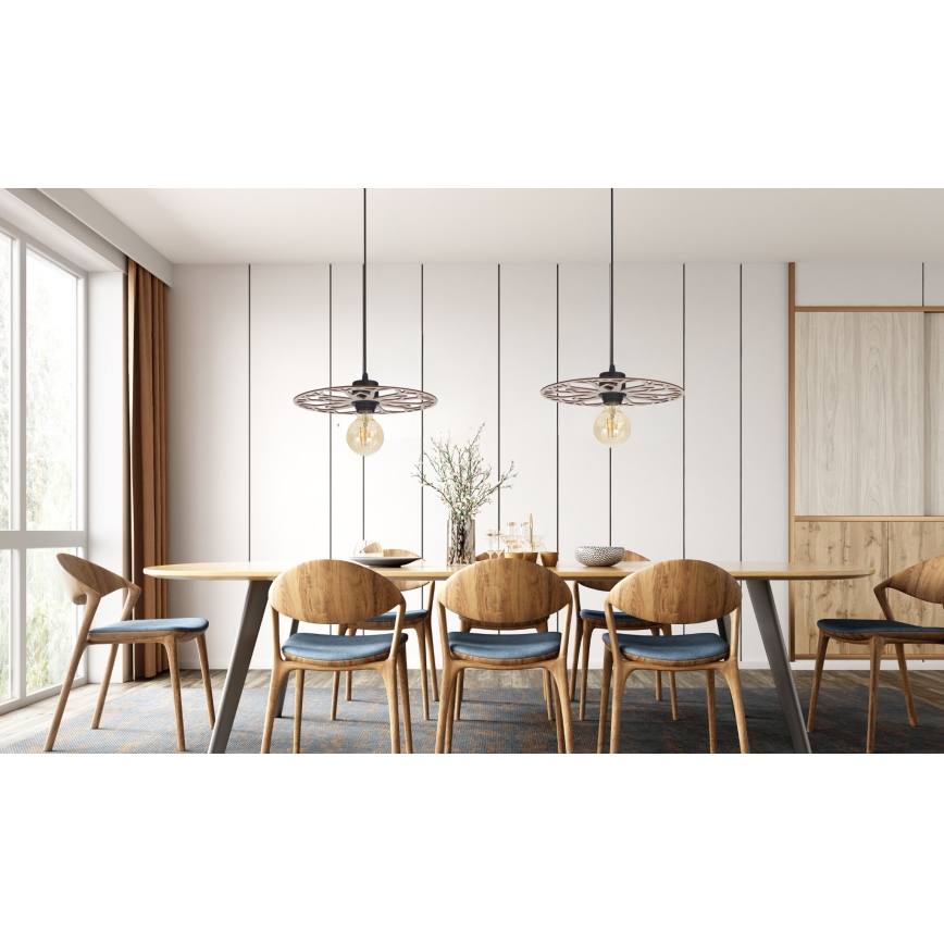 Luster na sajli FALCO 1xE27/60W/230V pr. 40 cm bež