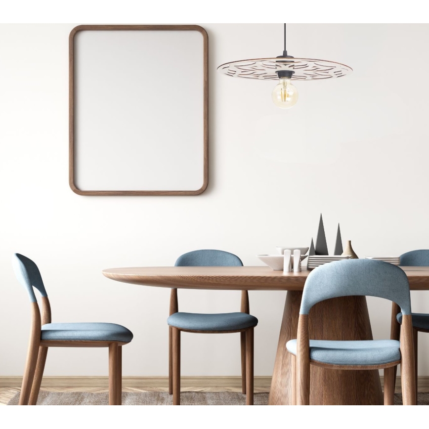 Luster na sajli FALCO 1xE27/60W/230V pr. 40 cm bež