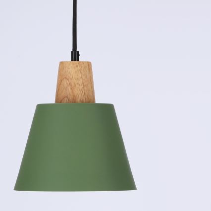 Luster na sajli FARO 1xE27/40W/230V zelena/bukva