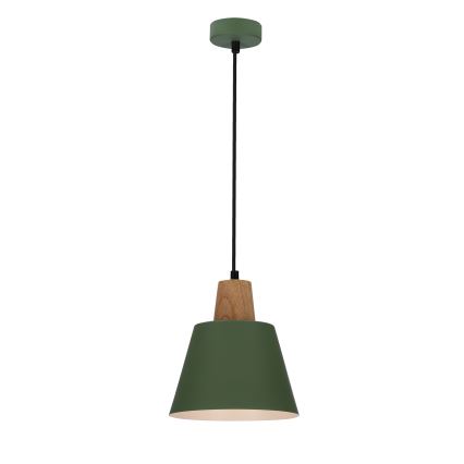 Luster na sajli FARO 1xE27/40W/230V zelena/bukva