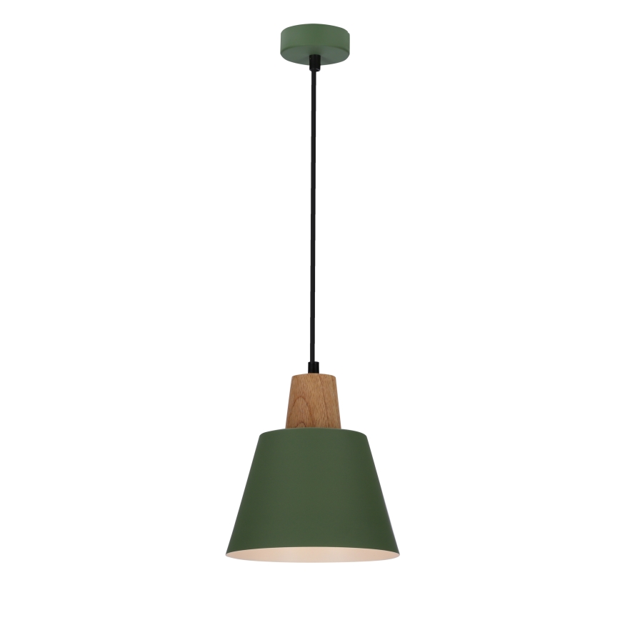 Luster na sajli FARO 1xE27/40W/230V zelena/bukva
