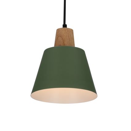 Luster na sajli FARO 1xE27/40W/230V zelena/bukva
