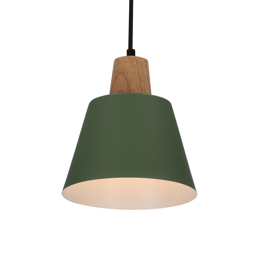 Luster na sajli FARO 1xE27/40W/230V zelena/bukva