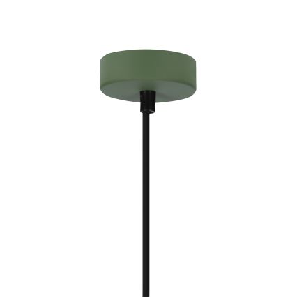 Luster na sajli FARO 1xE27/40W/230V zelena/bukva