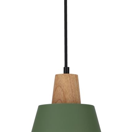 Luster na sajli FARO 1xE27/40W/230V zelena/bukva