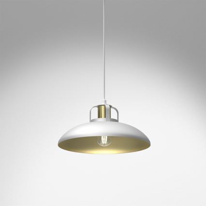 Luster na sajli FELIX 1xE27/60W/230V bela