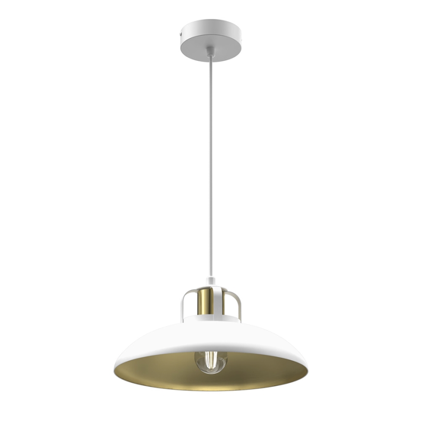 Luster na sajli FELIX 1xE27/60W/230V bela