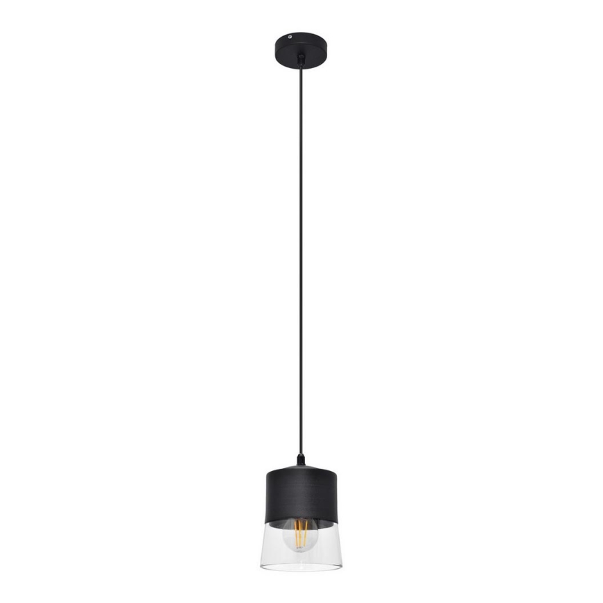 Luster na sajli FERGIE 1xE27/15W/230V crno