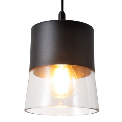 Luster na sajli FERGIE 1xE27/15W/230V crno