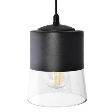 Luster na sajli FERGIE 1xE27/15W/230V crno