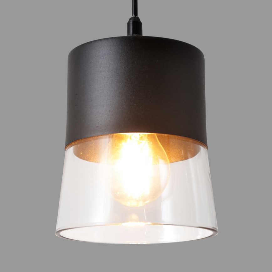 Luster na sajli FERGIE 1xE27/15W/230V crno