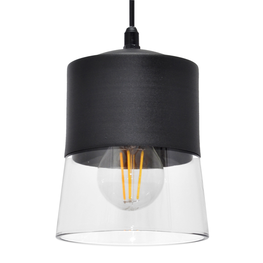 Luster na sajli FERGIE 1xE27/15W/230V crno