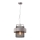 Luster na sajli FIBA 1xE27/60W/230V srebrno/crno