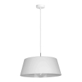 Luster na sajli FIONA 1xE27/60W/230V ø 48 cm bela
