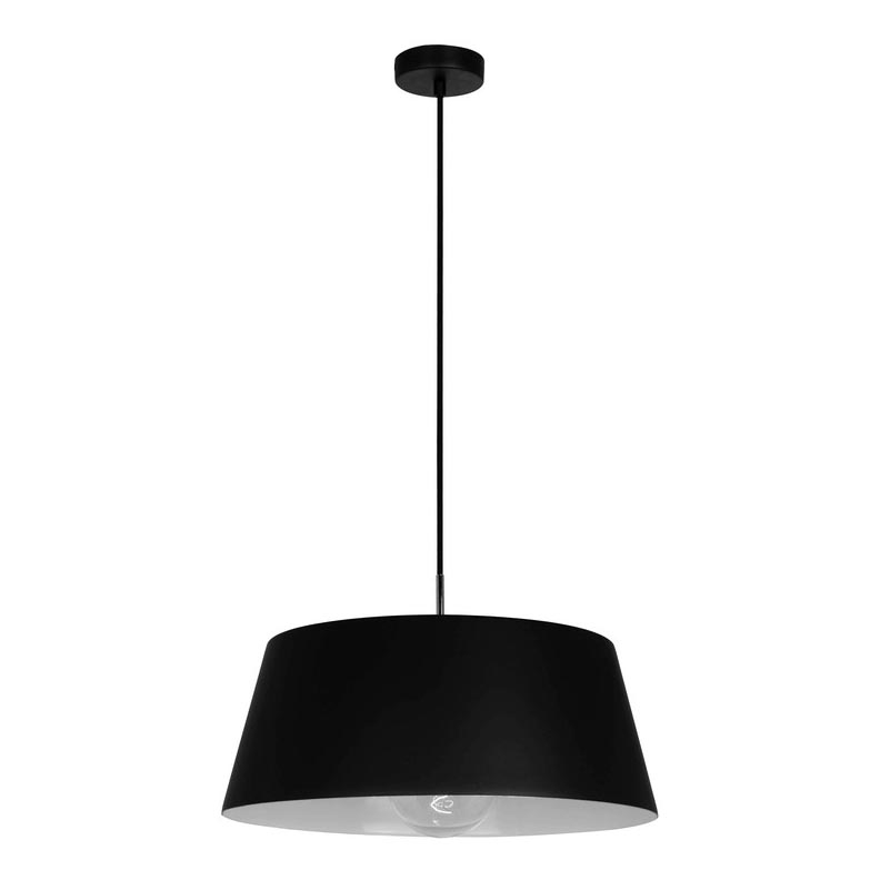 Luster na sajli FIONA 1xE27/60W/230V ø 48 cm crno