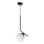 Luster na sajli FIRA 1xE27/60W/230V crno